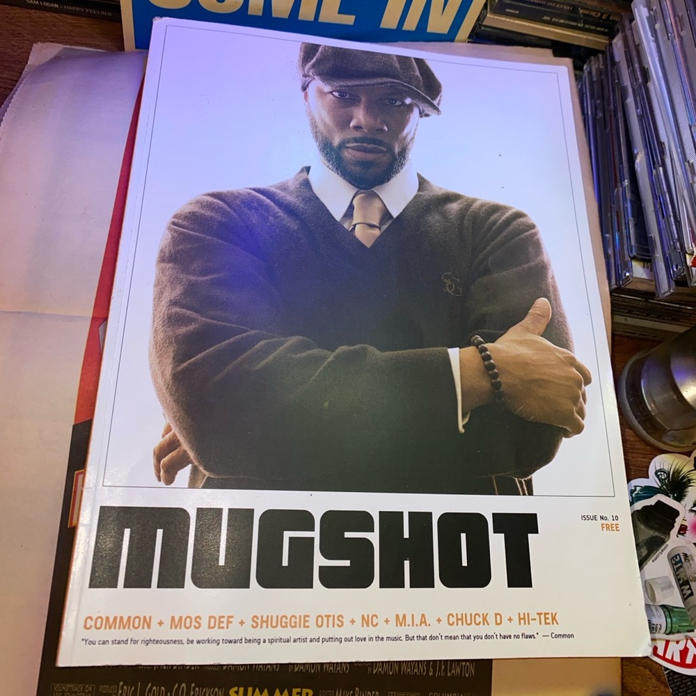 Common mugshot magazine used hip hop